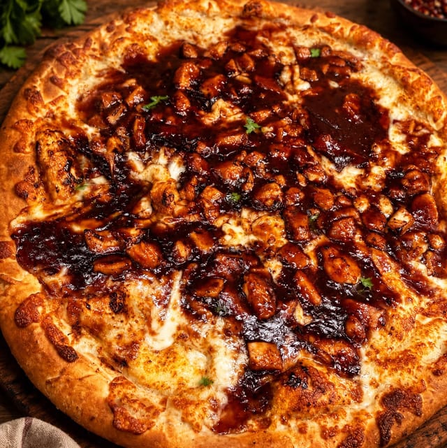 BBQ Chicken Pizza.