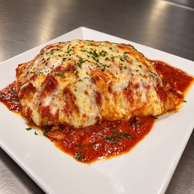 Baked Meat Lasagna.
