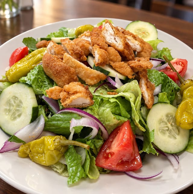 LG Crispy Chicken Salad.