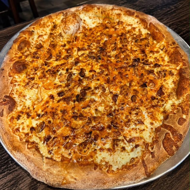 18" Buffalo Chicken Pizza.
