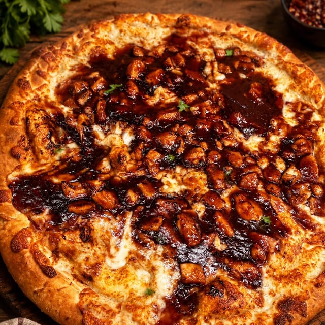16" BBQ Chicken Pizza.