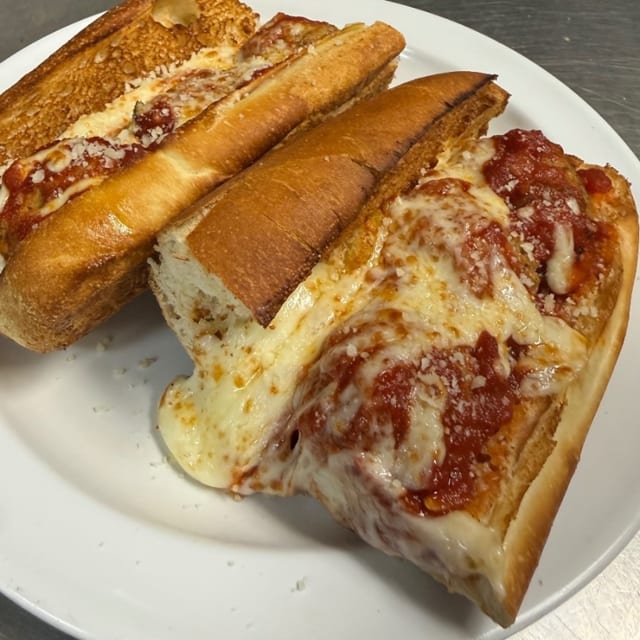 Meatball Parmigiana Sub.