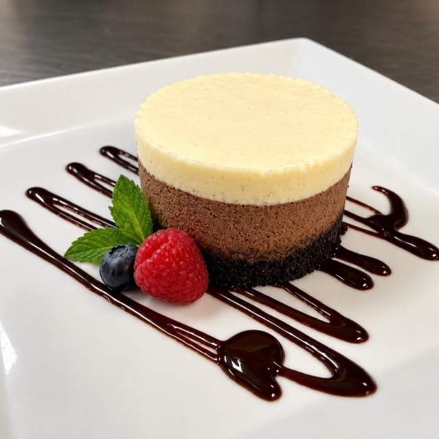 Chocolate Mousse Cake.