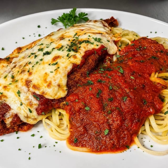 Chicken Parmigiana.